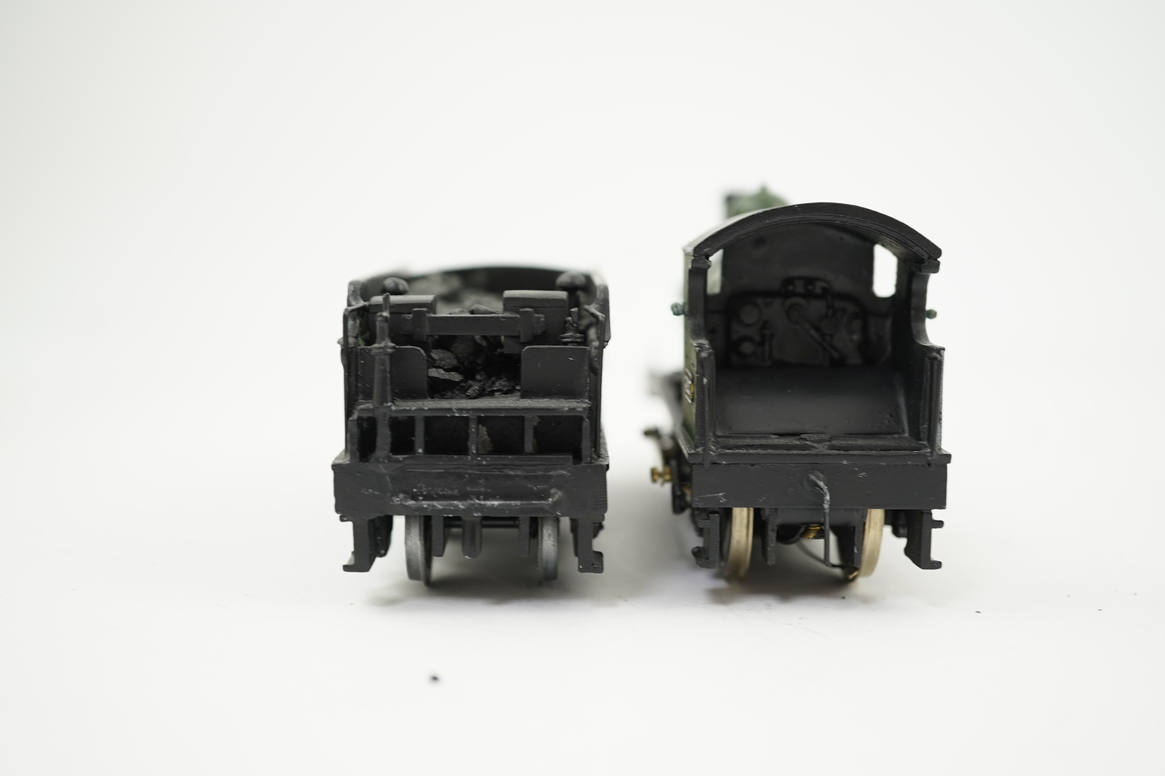Two 00 gauge brass and white metal kit built GWR tender locomotives; an Armstrong 0-6-0, 671, together with an Earl class 4-4-0, Earl of Berkeley 3217, constructed, painted and lined to a high standard, both motored for